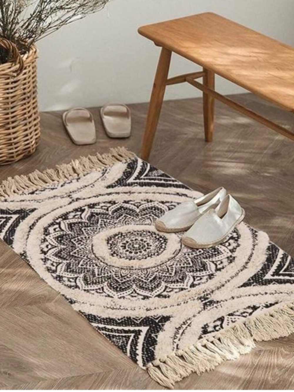 Bohemian Mandala Fringe Area Rug 2*3ft